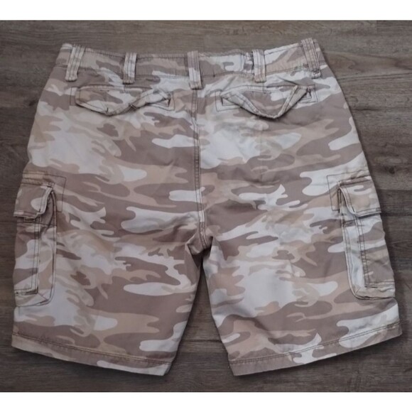 CHINOS Authentiques Cargo Shorts Army Camo Baggy Mens 40 Heavy Made Hike - Picture 5 of 9